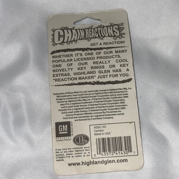 Vintage 2005 Camaro Key Chain Reactions - Picture 2 of 5